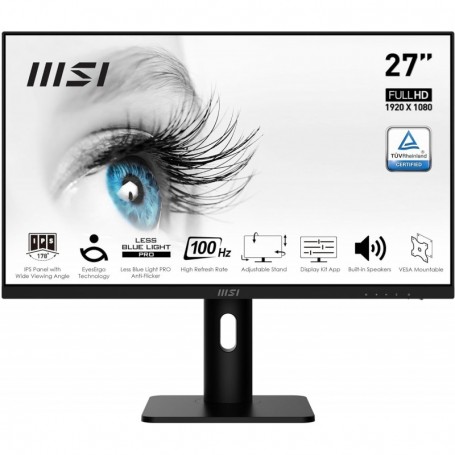 MSI Pro MP273AP 27" Full HD,100Hz,Haut-Parleurs Intégrés,HDMI 1.4b, DisplayPort 1.2a, D-Sub/VGA