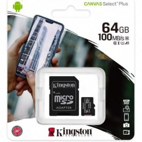 Carte Mémoire MicroSD Kingston 64GB Class 10 Carte Mémoire MicroSD Kingston 64GB Class 10