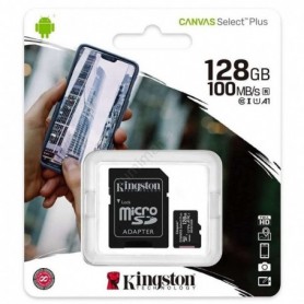 Carte Mémoire MicroSD Kingston 128GB Class 10 Carte Mémoire MicroSD Kingston 128GB Class 10