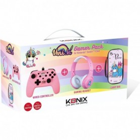 Konix Unik Pack d'accessoires gaming pour console Nintendo Switch - Casque - Manette Be Love Konix Unik Pack d'accessoires gaming pour console Nintendo Switch - Casque - Manette Be Love