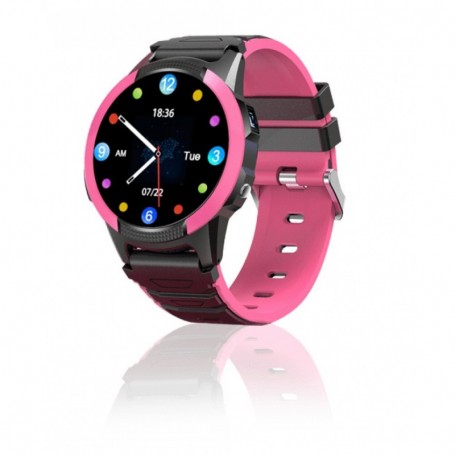 SaveFamily Slim Rose 4G. Montre connectée Enfant avec Appel vidéo, Appel, Chat, Bouton SOS, chronomètre et podomètre.