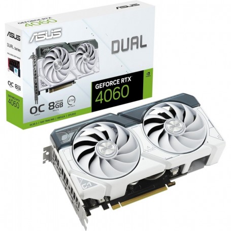 ASUS DUAL NVIDIA GeForce RTX 4060 OC Edition / Blanc – Carte graphique