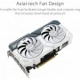 ASUS DUAL NVIDIA GeForce RTX 4060 OC Edition / Blanc – Carte graphique