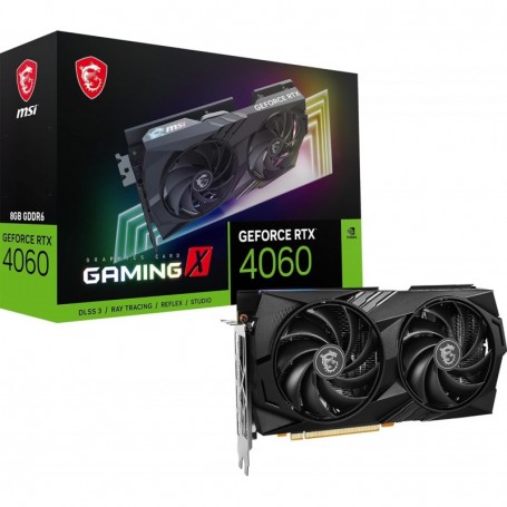 MSI GeForce RTX 4060 Gaming X 8G Carte Graphique Gaming - 8Go GDDR6 (17 Gbps/128-bit)