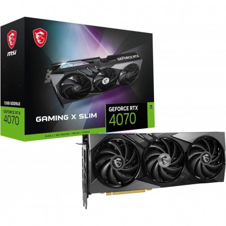MSI GeForce RTX 4070 Gaming X Slim 12G Carte Graphique de Jeu - 12 Go GDDR6X