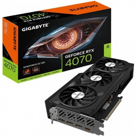 IGABYTE GeForce RTX 4070 WINDFORCE OC 12GB Carte graphique - 12GB DDRX6 21Gbps, PCI-E 4.0, DisplayPort 1.4, HDMI 2.1a)