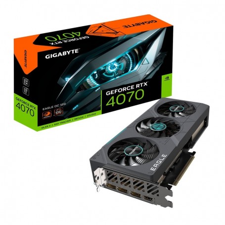 Gigabyte GeForce RTX 4070 EAGLE OC 12G-12 GO GDDR6X - HDMI/TRI DISPLAYPORT - DLSS 3 - PCI EXPRESS