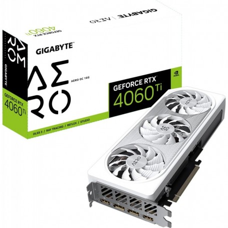 Gigabyte NVIDIA GeForce RTX 4060 Ti AERO OC Carte graphique - 16GB GDDR6, 128-bit,