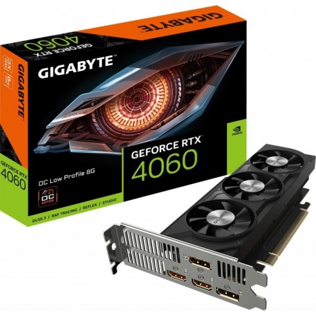 Gigabyte NVIDIA GeForce RTX 4060 OC Low Profile Carte graphique - 8GB GDDR6, 128-bit,
