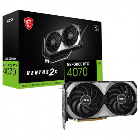 MSI GeForce RTX 4070 VENTUS 2X E 12G-12 GO GDDR6X - HDMI/TRI DISPLAYPORT