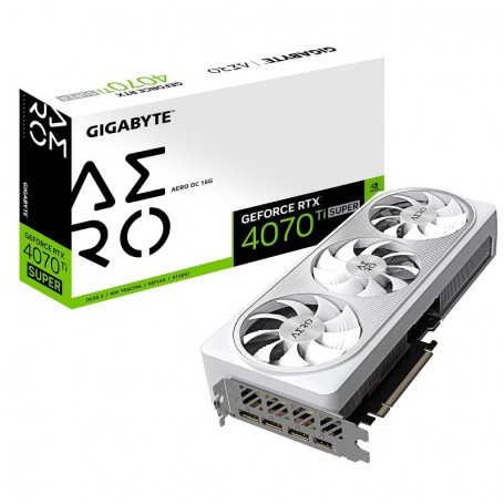 Gigabyte GeForce RTX 4070 Ti SUPER AERO OC 16G-16 Go GDDR6X - HDMI/Tri DisplayPort