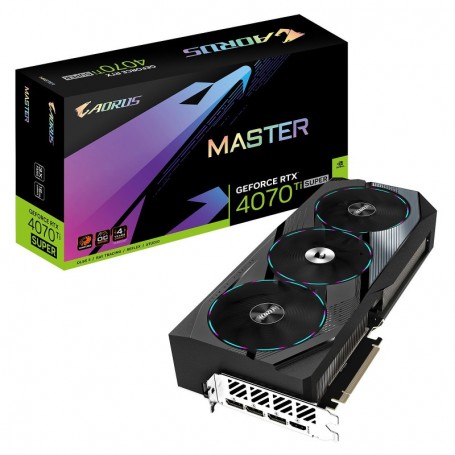 Gigabyte AORUS GeForce RTX 4070 Ti SUPER MASTER 16G-16 Go GDDR6X - HDMI/Tri DisplayPort