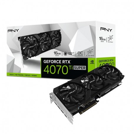 PNY GeForce RTX 4070 Ti SUPER 16GB VERTO OC-16 Go GDDR6X - HDMI/Tri DisplayPort