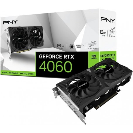 PNY Carte Graphique GEFORCE RTX™ 4060 8GB Verto Dual Fan Edition DLSS 3