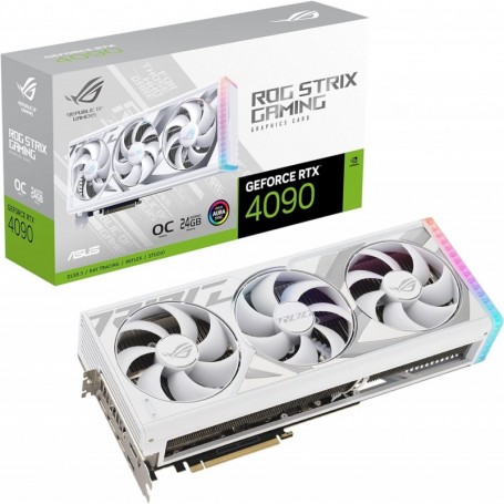 ASUS ROG STRIX NVIDIA GeForce RTX 4090 OC Edition / Blanc – Carte graphique gaming 24GB GDDR6X