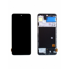 Écran Samsung Galaxy A51 (A515F) (OLED Standard) Noir + Châssis - Générique Écran Samsung Galaxy A51 (A515F) (OLED Standard) Noir + Châssis - Générique