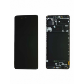 Écran Samsung Galaxy A71 (A715F) Noir + Châssis Origine Écran Samsung Galaxy A71 (A715F) Noir + Châssis Origine