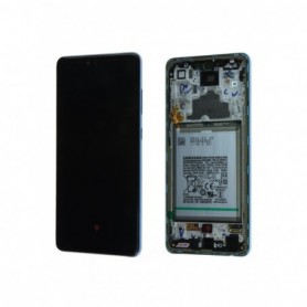 Écran Samsung Galaxy A72 (A725F) Bleu + Châssis + Batterie Origine Écran Samsung Galaxy A72 (A725F) Bleu + Châssis + Batterie Origine