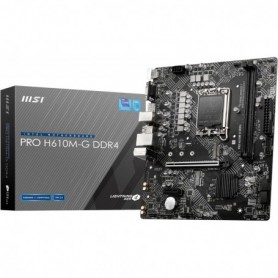 MSI PRO H610M-G DDR4 Carte Mère, Micro-ATX - Pour Processeurs Intel Core 12è Gén, LGA 1700 MSI PRO H610M-G DDR4 Carte Mère, Micro-ATX - Pour Processeurs Intel Core 12è Gén, LGA 1700