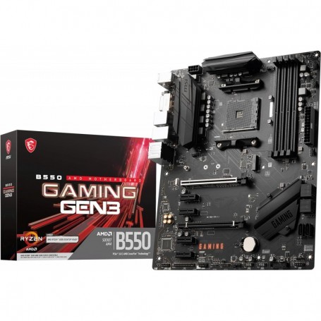 MSI B550 Gaming GEN3 Carte mère, ATX - Pour Processeurs AMD Ryzen 5000, AM4 - DDR4 Memory Boost 5100+ MHz/OC