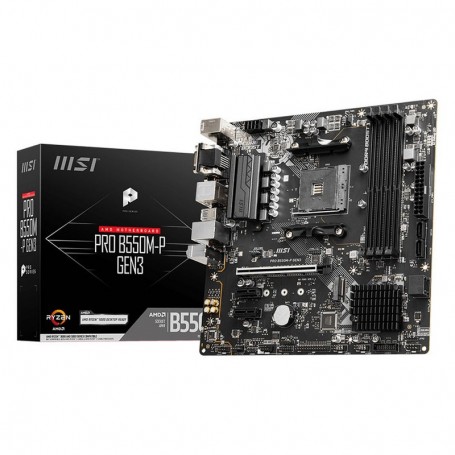 MSI PRO B550M-P GEN3 Carte Mère Micro-ATX - Pour Processeurs AMD Ryzen 5000,