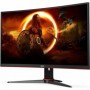 AOC Écran gaming C27G2ZE (27 pouces) (FHD, HDMI, DisplayPort, hub USB, FreeSync 240 Hz, 1920 x 1080) noir/rouge