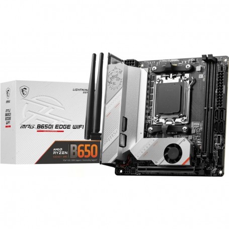 MSI MPG B650I Edge WiFi Carte mère, Mini-ITX - pour Processeurs AMD Ryzen 8000 & 7000