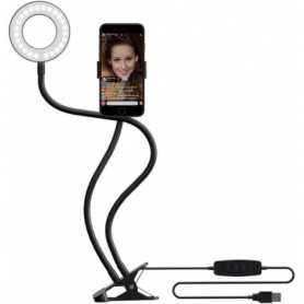 WE Anneau Lumineux LED avec Support téléphone Universel et Pince d'accroche. WE Anneau Lumineux LED avec Support téléphone Universel et Pince d'accroche.