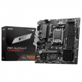 MSI PRO B650M-P - Carte mère Micro ATX Socket AM5 AMD B650 - 4x DDR5 - M.2 PCIe 4.0 MSI PRO B650M-P - Carte mère Micro ATX Socket AM5 AMD B650 - 4x DDR5 - M.2 PCIe 4.0