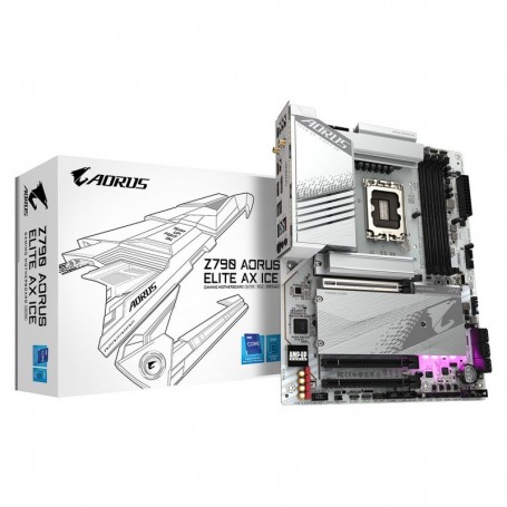 Gigabyte Z790 AORUS ELITE AX ICE - Carte mère ATX Socket 1700 Intel Z790 Express - 4x DDR5 - M.2 PCIe 4.0