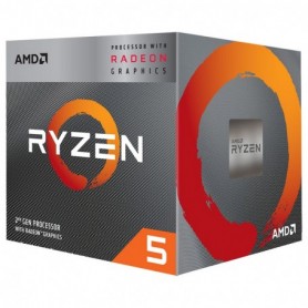 AMD Ryzen 5 3400G Processeur (4C / 8T, 6 Mo de mémoire cache, 4,2 GHz Max Boost) avec carte graphique Radeon RX Vega 11 AMD Ryzen 5 3400G Processeur (4C / 8T, 6 Mo de mémoire cache, 4,2 GHz Max Boost) avec carte graphique Radeon RX Vega 11